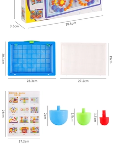 Specifiche dettagliate delle dimensioni per il puzzle a mosaico da 592 pezzi inclusi