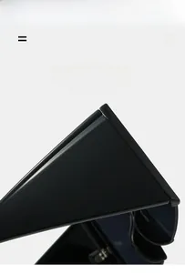 Detailed close-up of high-quality flexible hinges and textured material on black sunglasses