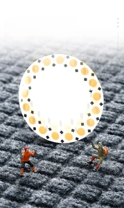 Detail of high-density rubber mat texture with shock-absorbing anti-drop performance