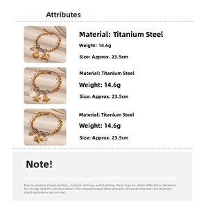 Detailed specs of stainless steel ocean charm bracelet with weight and size details