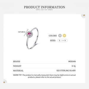 Anello minimalista in argento s925 con zircone rosso quadrato e dettagli in pavé