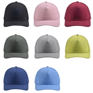 Breathable quick-dry baseball caps with laser-perforated side panels in multiple colors