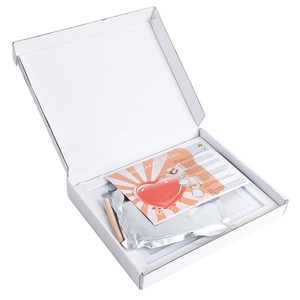 DIY Baby handprint and footprint photo frame kit with white frame and ink pad set