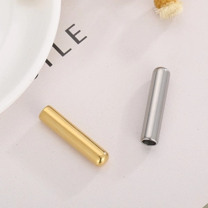 Capicorda in acciaio inossidabile lucidato oro e argento per creazione gioielli fai-da-te