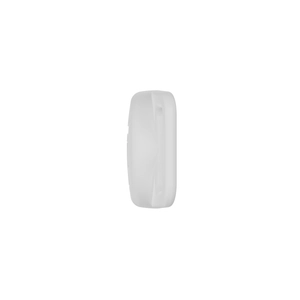 Close-up of translucent white silicone waterproof case for Airtag tracker protection