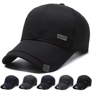 Classic Men Baseball Cap Twill Fabric Adjustable Metal Buckle Outdoor Sport Fashion Sun Protection Casual Hat