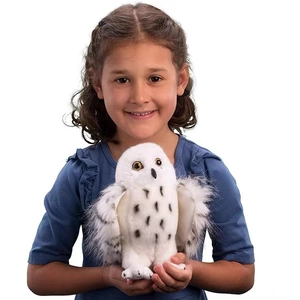 Realistic Snowy Owl Plush Toy Soft Simulation Animal Doll White Decorative Bird Pillow Gift For Kids Children