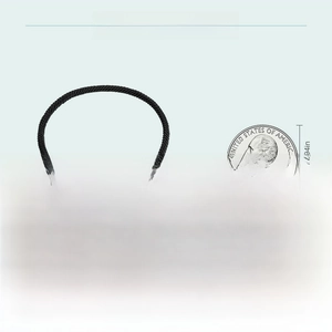 Size info for S925 sterling silver black woven rope bracelet with 250mm length and 3.6g weight