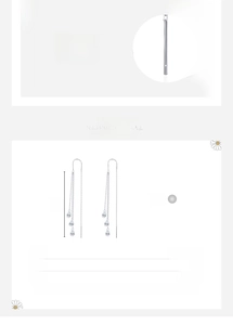 Detailed size specifications for S925 sterling silver long tassel teardrop drop earrings