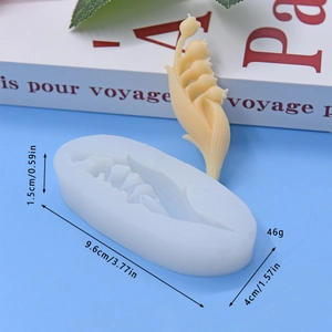 Lily of the valley flower silicone mold for DIY cake fondant and chocolate baking