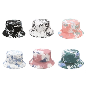 Tie Dye Bucket Hat Reversible Cotton Sun Protection Summer Outdoor Streetwear Fashion For Men Women