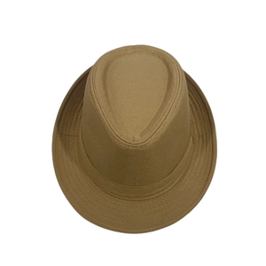 Chapeau fedora classique kaki style britannique pour hommes et femmes texture épurée