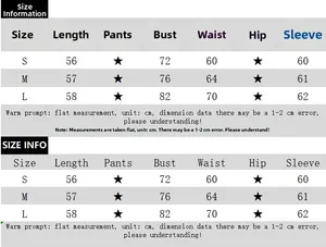 Detailed size chart for the slim fit long sleeve T-shirt with irregular hem