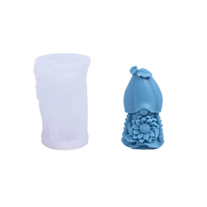 DIY Christmas gnome silicone mold for handmade sunflower scented candles and resin crafts