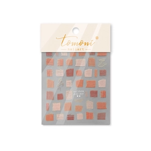 Japanese retro style ultra-thin nail stickers with orange lace and checkered patterns