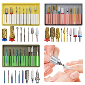 Professional Nail Drill Bits Ceramic Tungsten Steel Alloy Manicure Pedicure Polishing Dead Skin Removal Universal