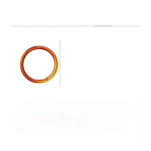 Detail view of amber acrylic geometric bangle with 8cm diameter and 12.4g weight