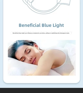 Detail showing blue light blocking lens technology for sleep and circadian rhythm