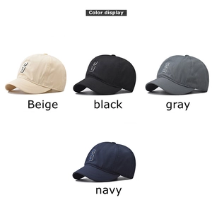 Quick-dry short brim sun hat for outdoor hiking featuring embroidered S logo in four colors