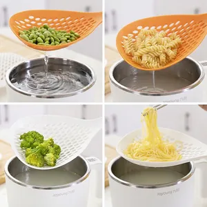 Schiumarola da cucina grande resistente al calore per scolare pasta e verdure
