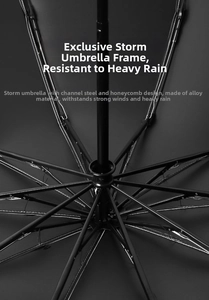 Detail of the high-strength alloy honeycomb structure of the large black storm umbrella