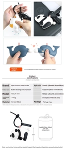 Size comparison and specifications chart for the squeeze bubble animal keychain