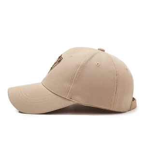 Casquette de baseball rétro kaki avec broderie classique et sangle réglable