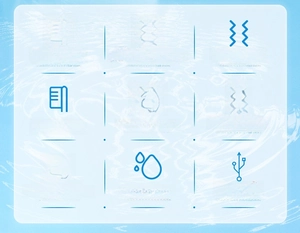 Graphic showing 6 cleaning modes and DuPont soft bristles for sonic electric toothbrush