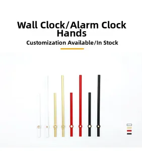 Aluminum clock hand sets in white, gold, red and black for wall clock repair