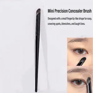Lot de 3 pinceaux de maquillage avec pinceau anti-cernes bout du doigt et illuminateur