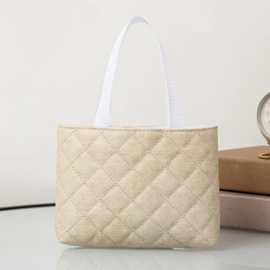 Women Quilted Rhombus PU Leather Straw Woven Tote Handbag Large Capacity Commute Shoulder Bag Fashion Versatile