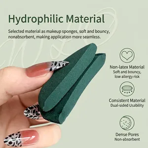 Soft non-latex makeup sponge puff for wet and dry use with high-density micropores