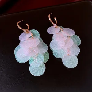 Sequin Tassel Dangle Earrings With 925 Sterling Silver Earring Post Copper Zirconia Chic Fashion Jewelry For Women