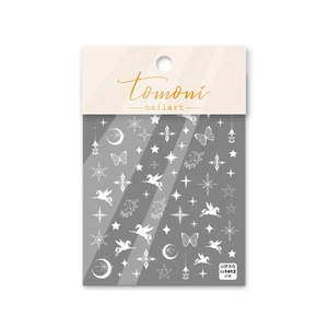 5D embossed nail art stickers featuring dreamlike unicorn and moon patterns on packaging