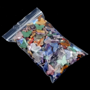 Mix of colorful butterfly charms in natural crystal and agate for DIY jewelry making