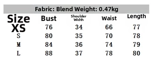 Detailed size chart for the bow-accented satin texture casual mini dress