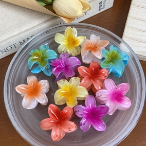 Plumeria-Blumen-Haarklammern in verschiedenen Farben für Strandurlaub und Frisuren
