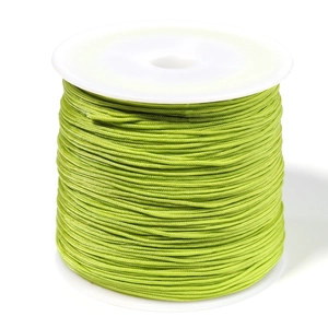 0,8 mm grasgroene nylondraad op spoel voor DIY-sieraden en Chinese knopen