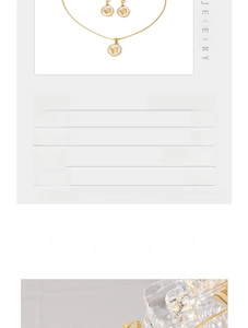 Detailed view of golden titanium steel butterfly necklace set with 40+6cm chain length