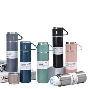 500ml 304 stainless steel vacuum insulated water bottle set in multiple colors