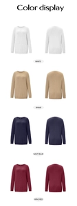 Color options display for cable knit sweater in white, khaki, navy blue, and wine red