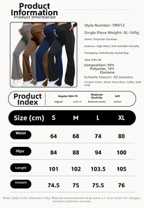 Size chart showing S to XL dimensions for maternity yoga flare leggings with crossover band