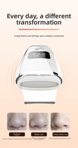 Detail view of ultrasonic skin scrubber with EMS mode for deep pore cleaning and skin care
