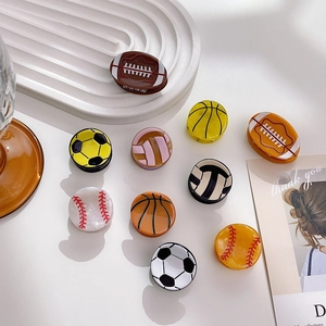 Vielfalt an süßen Sportball-Haarklammern mit Fußball-, Basketball- und Baseballdesign