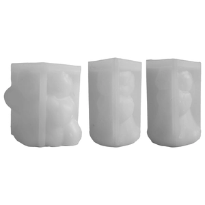 Set of 3 3D little angel silicone molds for DIY scented candles and gypsum crafts