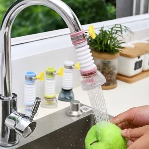 Filtro de grifo de cocina retráctil con piedras para un aclarado antisalpicaduras