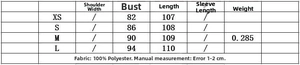 Size chart for vacation style midi dress with bust and length measurements in centimeters