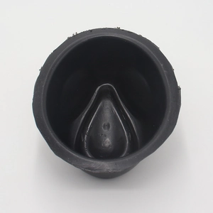 Internal view of black protective hat support showing the anti-deformation structure