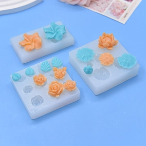 Flower Leaf Silicone Mold Food Grade DIY Baking Fondant Cake Decoration Resin Epoxy Casting Tool Lotus Rose Shape