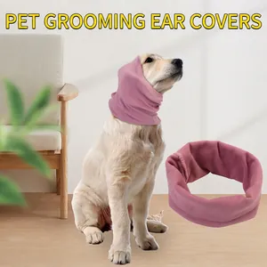 Pet Grooming Earmuffs Soft Velvet Noise Reduction Ear Cover For Dogs And Cats High Elastic Anxiety Relief Warm Hood